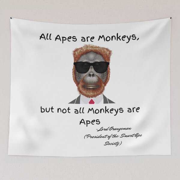 Item preview, Not all monkeys are apes designed and sold by Endeavour-Tees.