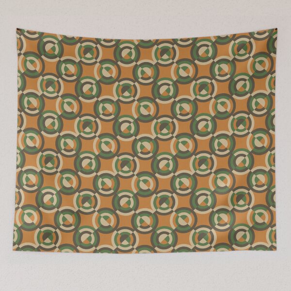 Item preview, Sirkel, Retro 70s Circle Motif Pattern designed and sold by BesanoStyle.