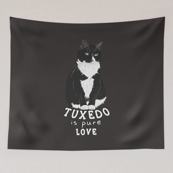 Item preview, Tuxedo Cat Heart Shape designed and sold by MrEddie10.