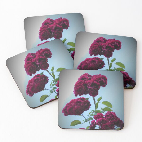 Item preview, Beautiful grunge red flowers designed and sold by grey-hand-art.