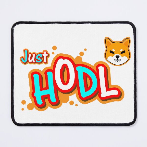 Item preview, Shiba Inu crypto currency hodl  text illustration designed and sold by ZieProject.