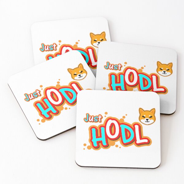 Item preview, Shiba Inu crypto currency hodl  text illustration designed and sold by ZieProject.