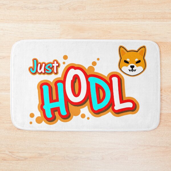 Item preview, Shiba Inu crypto currency hodl  text illustration designed and sold by ZieProject.