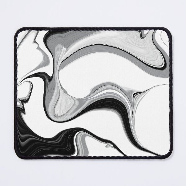 Item preview, Abstract liquid paint in black and white designed and sold by ColoursOfFrance.