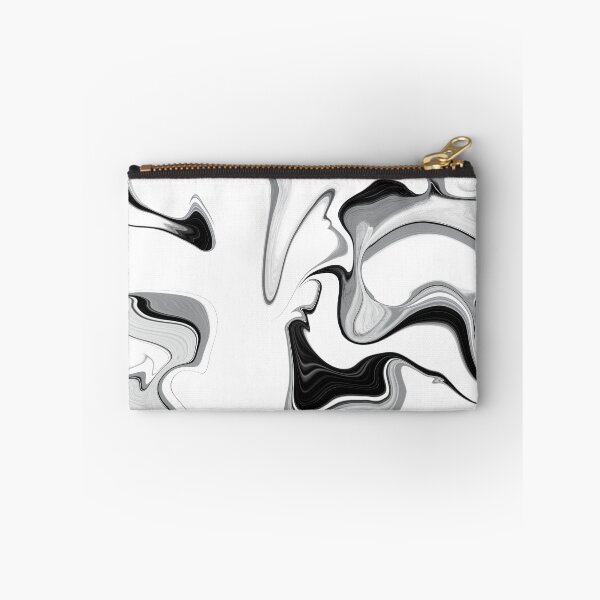 Item preview, Abstract liquid paint in black and white designed and sold by ColoursOfFrance.