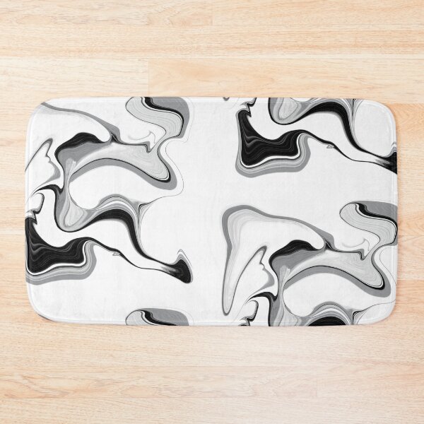 Item preview, Abstract liquid paint in black and white designed and sold by ColoursOfFrance.