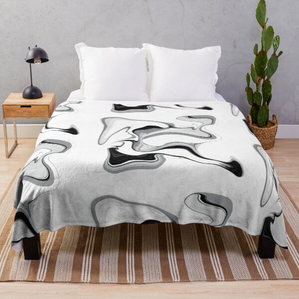 Item preview, Abstract liquid paint in black and white designed and sold by ColoursOfFrance.