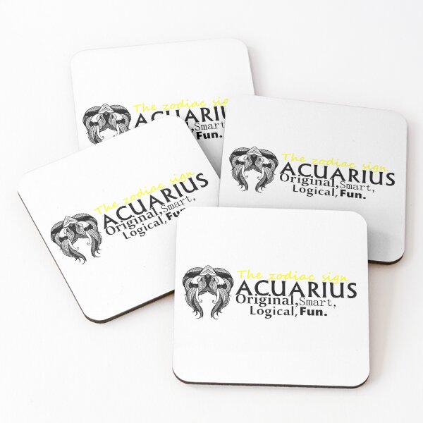 Item preview, The zodiac sign Aquarius the water bearer with descriptive phrases designed and sold by Alma fortalecida1.