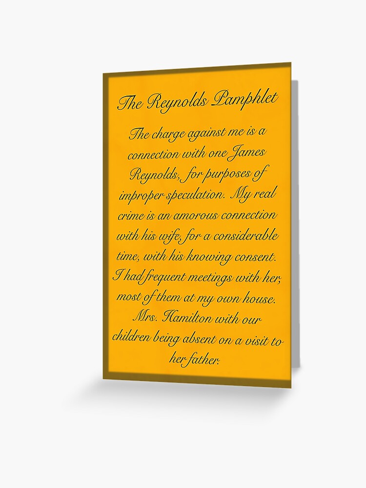 The Reynolds Pamphlet Greeting Card