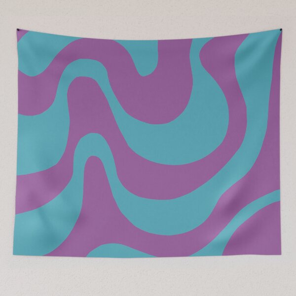 Item preview, Teal and Purple Serpentine Paper Cut designed and sold by Sharon Schwalbe.