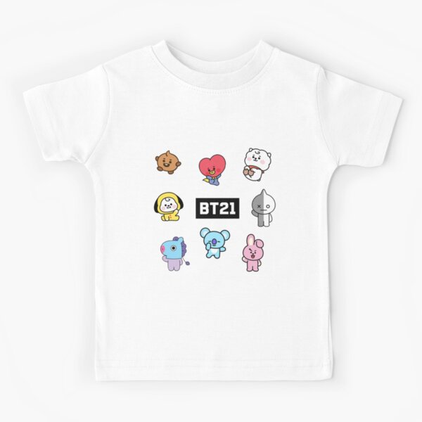 Style de motif de caractères Bt21 T-shirt enfant