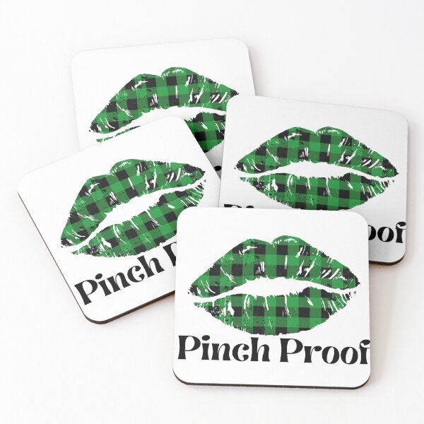 Item preview, Buffalo Plaid Lips, Pinch Proof, Funny St. Patrick's Day Celebrations designed and sold by Auntieck.