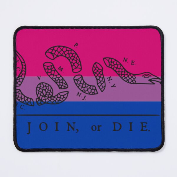 Item preview, JOIN OR DIE Bi pride flag designed and sold by awsomehog1.