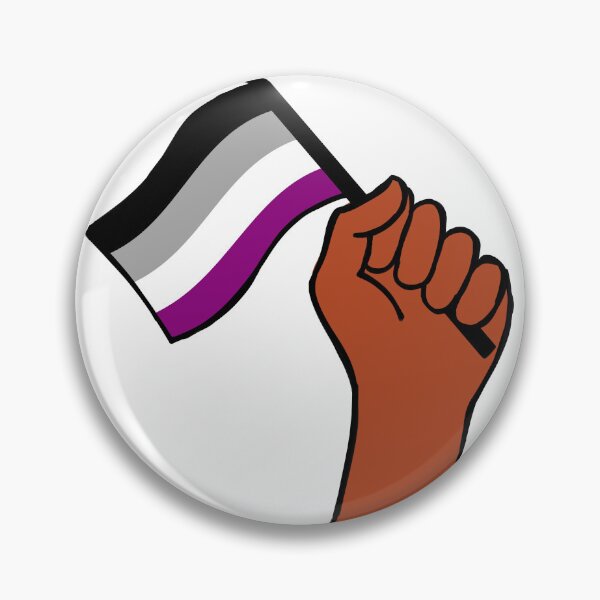 Item preview, mano de la bandera del orgullo asexual designed and sold by BThingies.