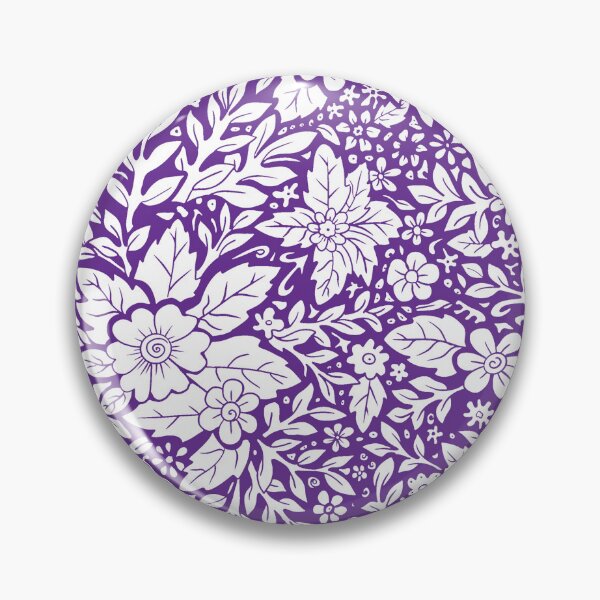 Item preview, Playful purple girly pretty floral pattern designed and sold by Cordelias-Curio.
