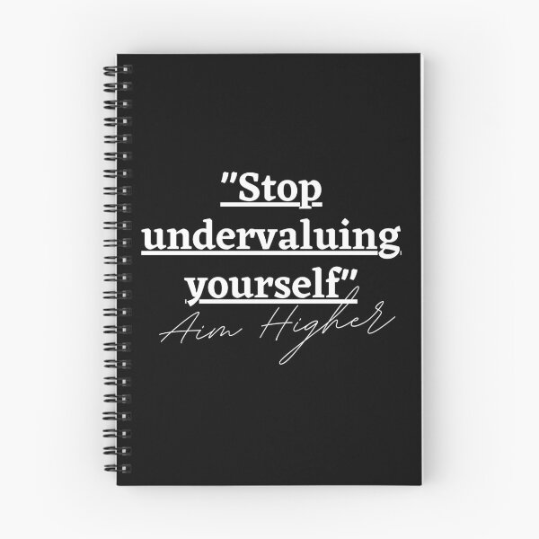 Item preview, "STOP UNDERVALUING YOURSELF" Aim Higher designed and sold by successmom.