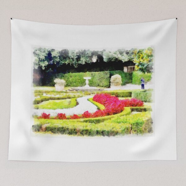 Item preview, Garden with flower beds designed and sold by Giuseppe Cocco.