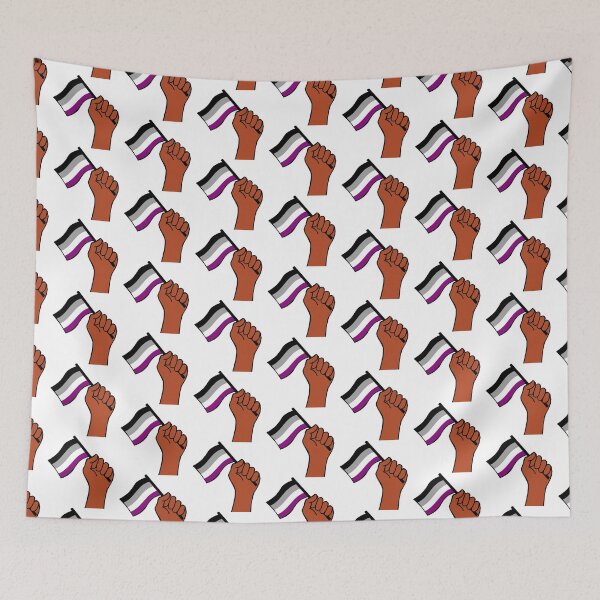 Artikelvorschau, asexuelles Stolzflaggen-Handmuster entworfen und verkauft von BThingies.