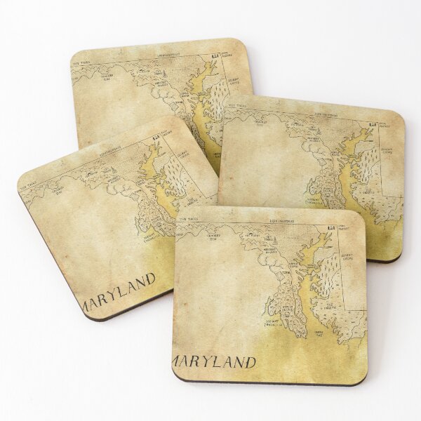 Item preview, Maryland as a fantasy map designed and sold by aldayuan.