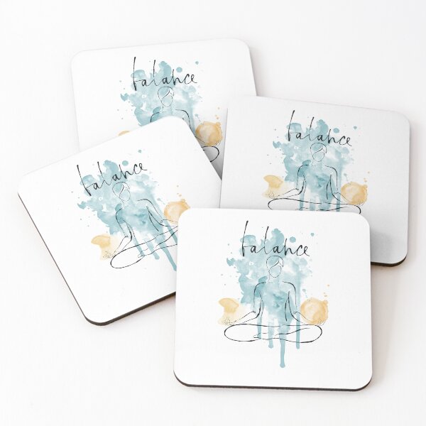 Item preview, Find Balance, moon,sun, lotos, watercolor yoga design designed and sold by InnaMGraphic.