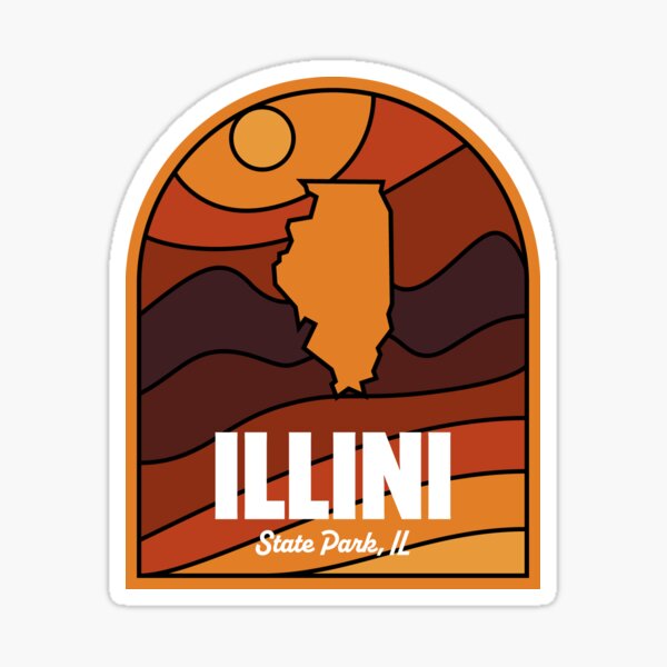 Illini State Park Illinois Sticker