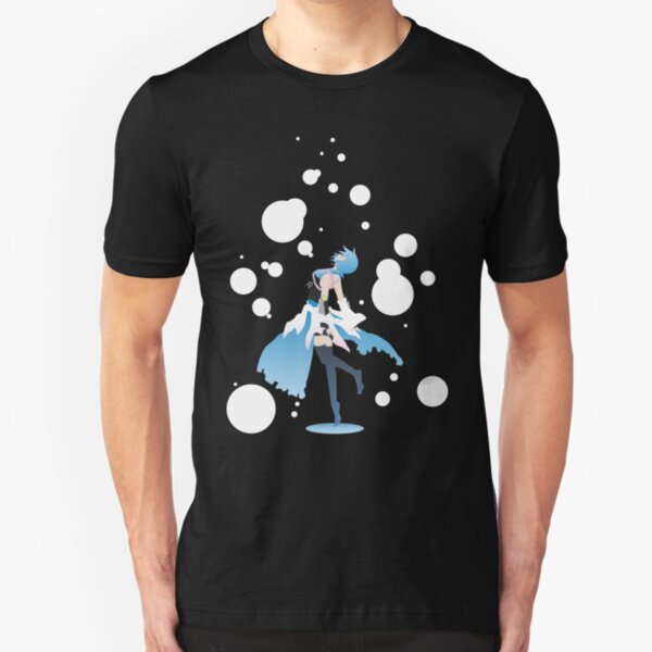 Aqua Kingdom Hearts Slim Fit T-Shirt