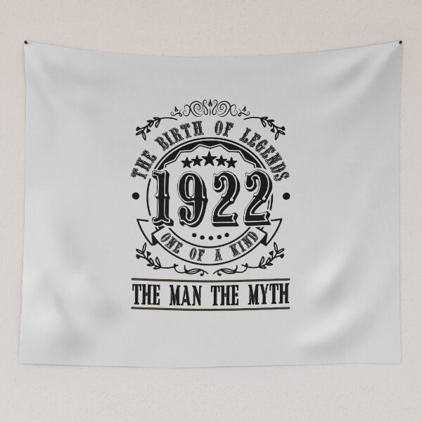 Item preview, 1922 Vintage 100th Birthday Gift For Men Women designed and sold by JooArtPrints  ★★★★★.