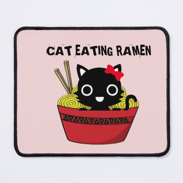 Item preview, Cat Eating Ramen designed and sold by HandyDesign22.
