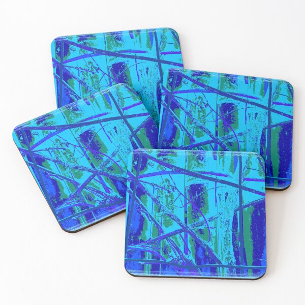 Item preview, Abstrackt in Blue & Green colors by Iritof designed and sold by iritof.