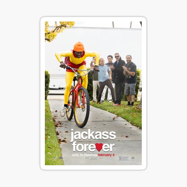 "Jackass Bike Race" Sticker for Sale by SusanCree Redbubble