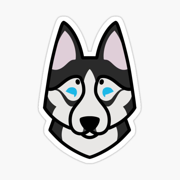 Cute Husky Icon (Version 1) Sticker