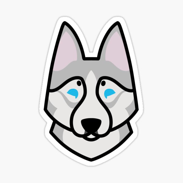 Cute Husky Icon (Version 3) Sticker