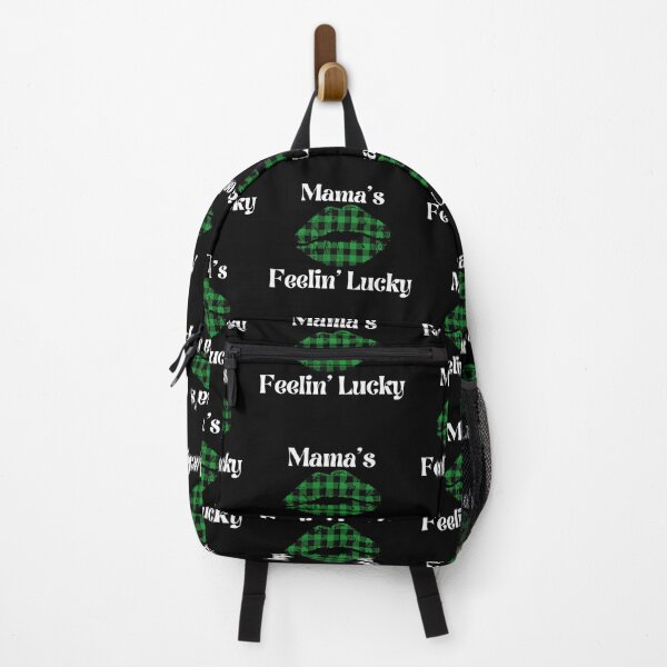 Item preview, Buffalo Plaid Lips, Mama's Feelin' Lucky, Funny St. Patrick's Day Celebrations designed and sold by Auntieck.