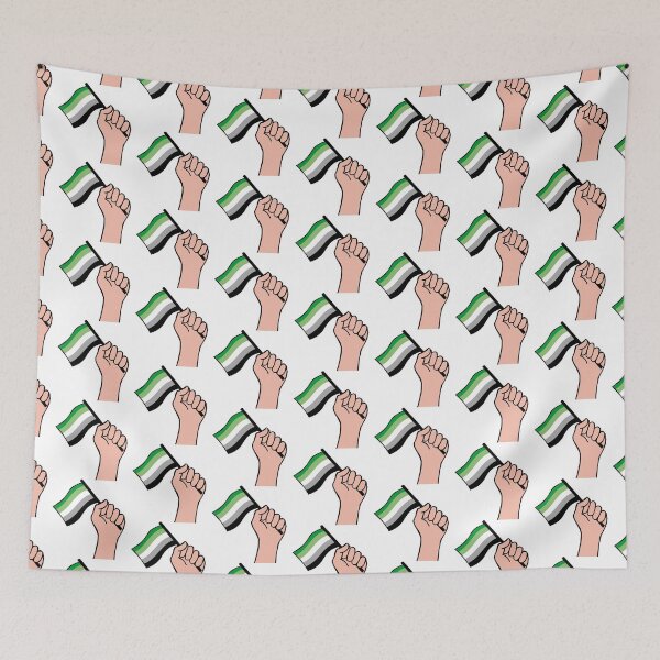 Item preview, patrón de mano de bandera de orgullo romántico designed and sold by BThingies.