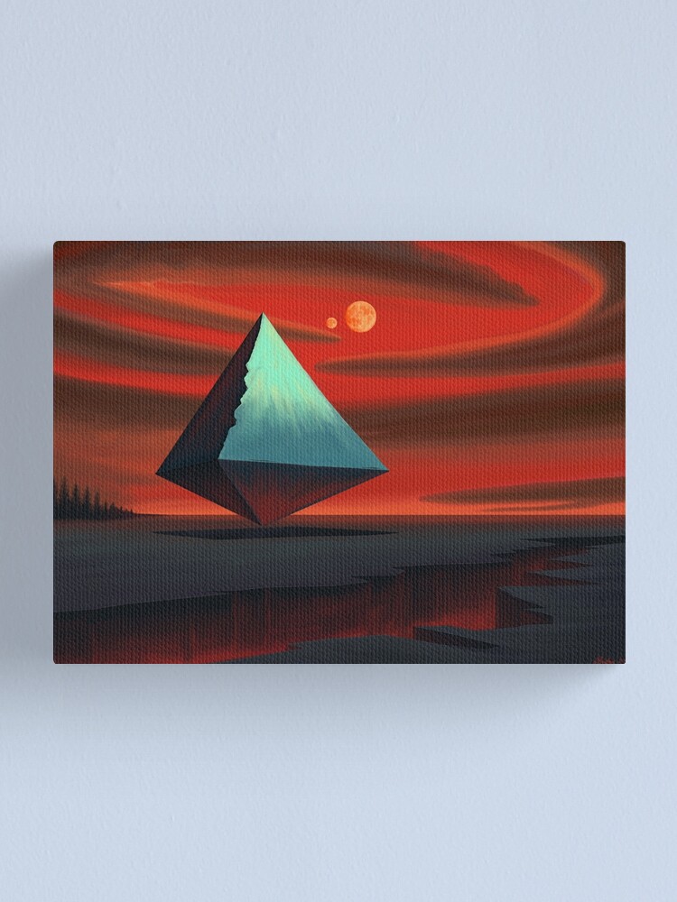 Alternate view of Moon Pyramid Canvas Print