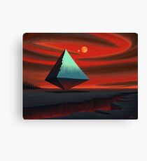 Moon Pyramid Canvas Print