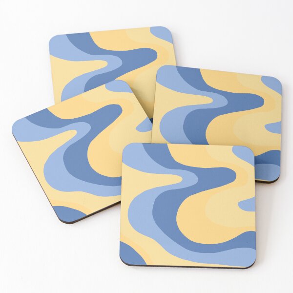 Item preview, Cottage Blue and Yellow Abstract designed and sold by Sharon Schwalbe.