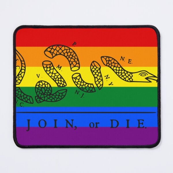 Item preview, JOIN OR DIE pride flag designed and sold by awsomehog1.