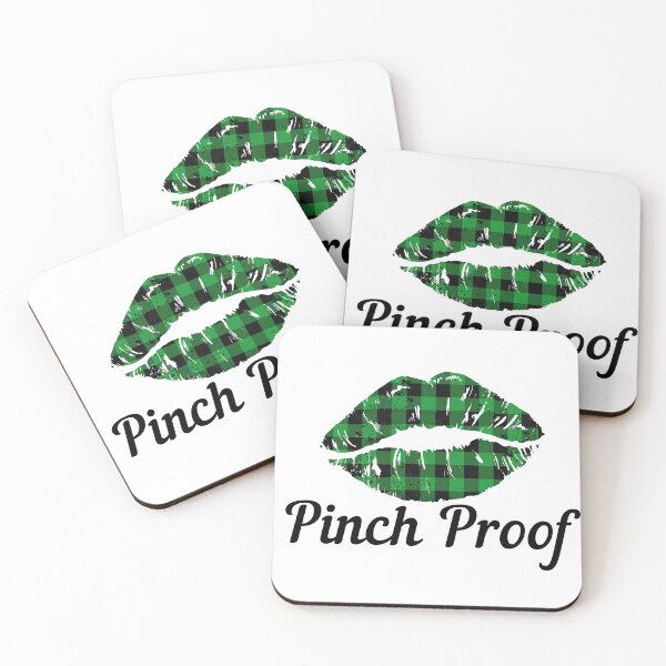 Item preview, Buffalo Plaid Lips, Pinch Proof, Funny St. Patrick's Day Celebrations designed and sold by Auntieck.