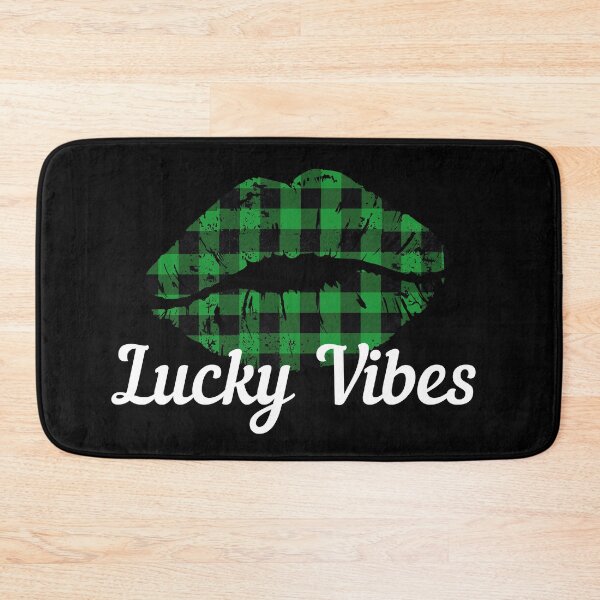 Item preview, Buffalo Plaid Lips, Lucky Vibes, Funny St. Patrick's Day Celebrations designed and sold by Auntieck.
