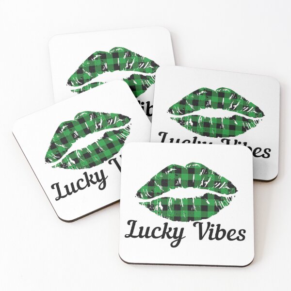 Item preview, Buffalo Plaid Lips, Lucky Vibes, Funny St. Patrick's Day Celebrations designed and sold by Auntieck.