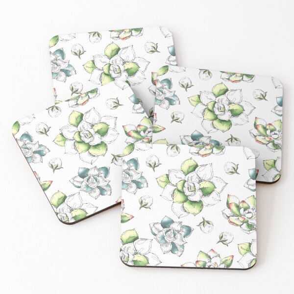 Item preview, Chic modern succulent pattern designed and sold by Cordelias-Curio.