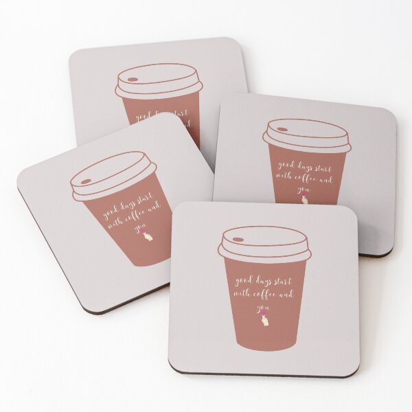Item preview, Good days start with coffee and you | coffee lovers quote | designed and sold by Tarun Bisht.