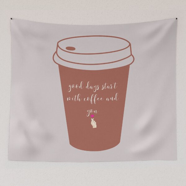 Item preview, Good days start with coffee and you | coffee lovers quote | designed and sold by Tarun Bisht.