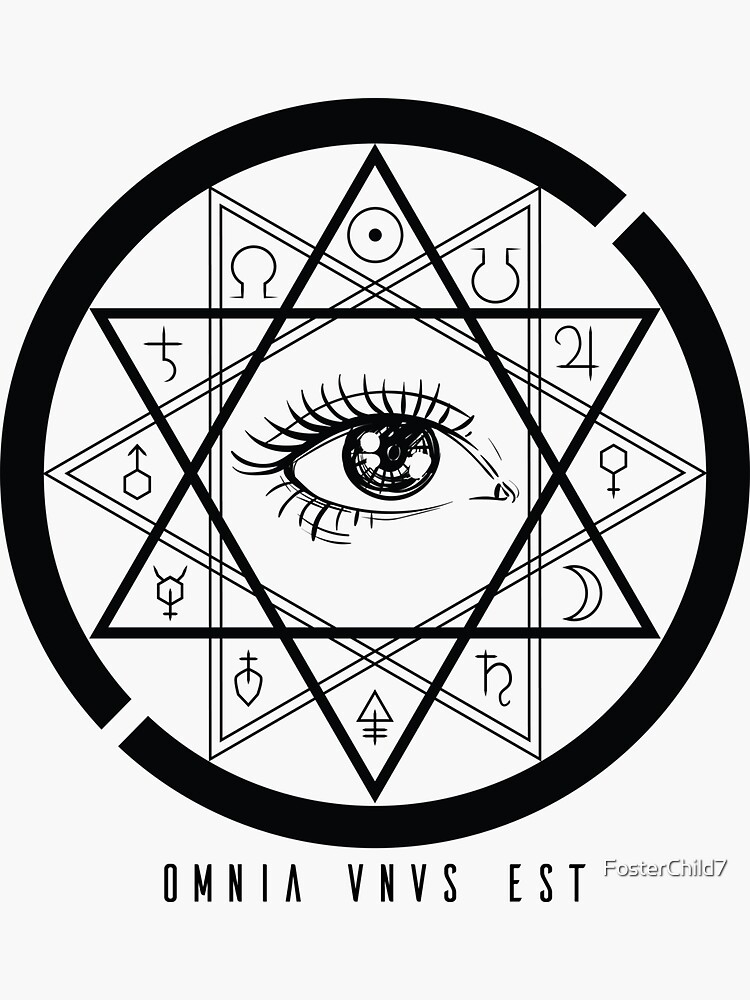 "Omnia Vnvs Est (Variant I)" Sticker by FosterChild7 Redbubble