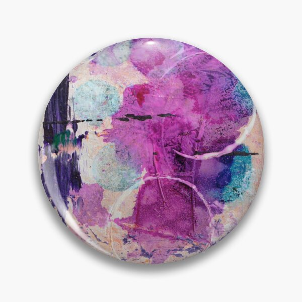 Item preview, OUT OF THIS WORLD 2 Abstract, Modern, Circles, Lines, Purple, Pink, Blue designed and sold by KATHLEEN TENNANT ART.