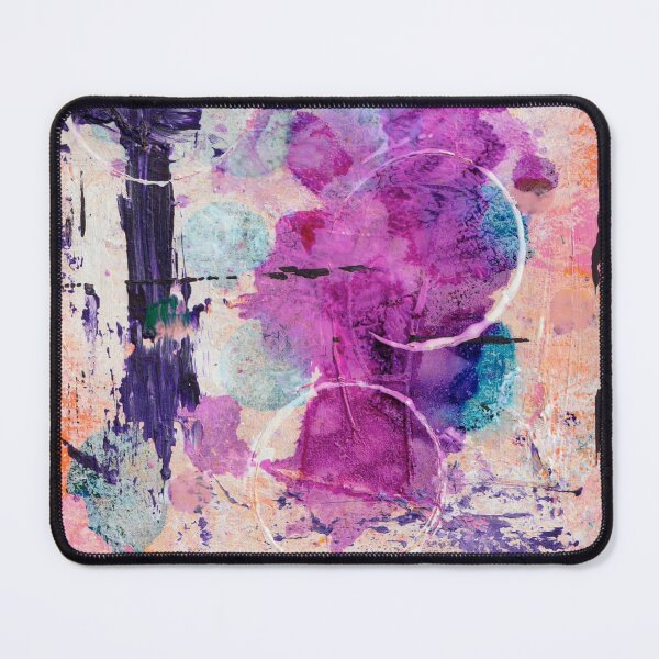 Item preview, OUT OF THIS WORLD 2 Abstract, Modern, Circles, Lines, Purple, Pink, Blue designed and sold by KATHLEEN TENNANT ART.