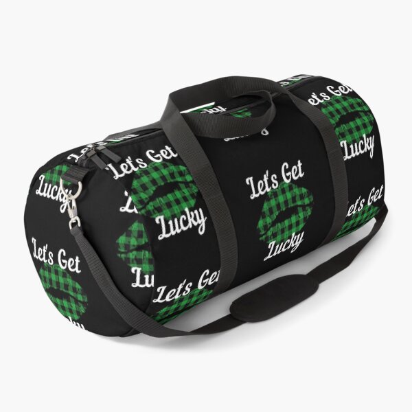 Item preview, Buffalo Plaid Lips, Let's Get Lucky, Funny St. Patrick's Day Celebrations designed and sold by Auntieck.