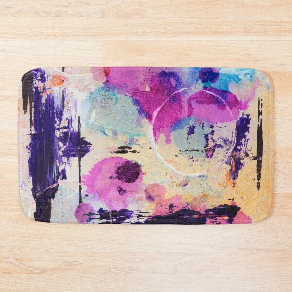 Item preview, OUT OF THIS WORLD 1 Abstract, Contemporary, Modern, Circles, Pink, Purple designed and sold by KATHLEEN TENNANT ART.