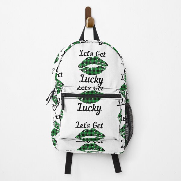 Item preview, Buffalo Plaid Lips, Let's Get Lucky, Funny St. Patrick's Day Celebrations designed and sold by Auntieck.